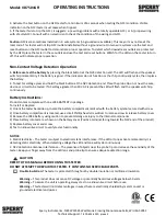 Preview for 2 page of Sperry instruments VD7504GFI Operating Instructions