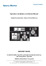 Sperry Marine NAVIKNOT 600 SD Operation, Installation And Service Manual preview