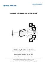 Sperry Marine Rudder Angle Indicator System Operation, Installaion And Service Manual preview