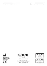 Preview for 16 page of SPEX 1008 Series User Manual