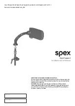 SPEX Head Support User Manual preview