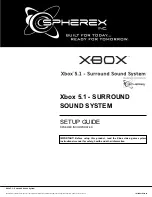 Spherex Xbox 5.1 - SURROUNDSOUND SYSTEM Setup Manual preview