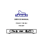 Preview for 1 page of SPHINX Project Two MKII Service Manual