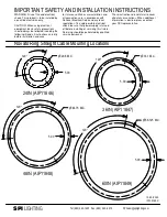 SPI LIGHTING AIP11846 Important Safety And Installation Instructions предпросмотр