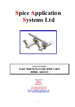 Spice Application Systems SAS D/C Instruction Manual preview