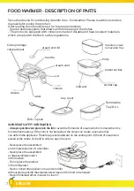 Предварительный просмотр 8 страницы Spice AmarilloInox SPP013 User Manual