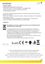 Предварительный просмотр 9 страницы Spice AmarilloInox SPP013 User Manual