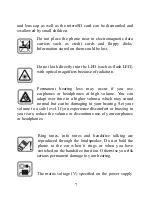 Предварительный просмотр 7 страницы Spice M-5252 User Manual