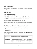 Предварительный просмотр 62 страницы Spice M-5252 User Manual