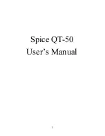 Spice QT-50 User Manual предпросмотр