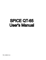 Предварительный просмотр 1 страницы Spice QT-65 User Manual