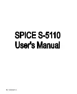 Spice S-5110 User Manual предпросмотр