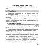 Предварительный просмотр 43 страницы Spice S-707 User Manual