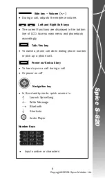 Предварительный просмотр 9 страницы Spice S-820 User Manual