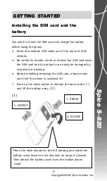 Предварительный просмотр 11 страницы Spice S-820 User Manual