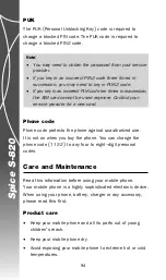 Предварительный просмотр 94 страницы Spice S-820 User Manual