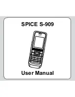 Предварительный просмотр 1 страницы Spice S-909 User Manual