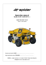 SPIDER ILD01 G Operation Manual preview