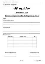 Предварительный просмотр 54 страницы SPIDER ILD01 G Operation Manual