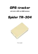 SPIDER TR-304 User Manual preview