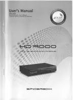 Preview for 1 page of Spiderbox HD 9000 User Manual