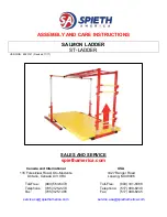 SPIETH America ST-LADDER Assembly And Care Instructions preview