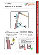 Preview for 8 page of SPIETH Gymnastics 046-002 Assembly And User'S Manual