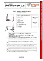 Preview for 12 page of SPIETH Gymnastics 046-002 Assembly And User'S Manual