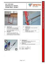 Preview for 7 page of SPIETH Gymnastics 051-008 Assembly And User'S Manual