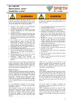 Preview for 5 page of SPIETH Junior Parallel Bars Assembly And User'S Manual