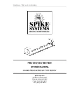 Preview for 1 page of Spike Systems PBG Series System Manual