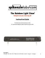 spikenzielabs The Rainbow Light Show Instruction Manual preview
