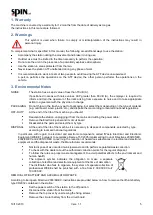 Preview for 5 page of Spin ATF 2 BASIC Manual For Use And Maintenance