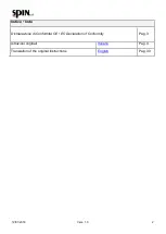 Preview for 2 page of Spin ATF 4500 Manual For Use And Maintenance