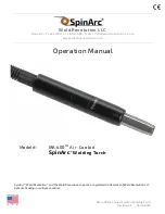 Spinarc MA-400 Operation Manual preview