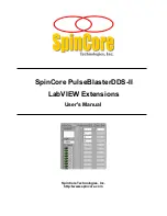 Предварительный просмотр 1 страницы SpinCore Technologies PBLV-DDS-II Manual