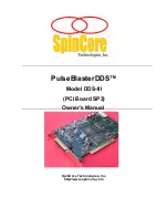 Предварительный просмотр 1 страницы SpinCore Technologies PulseBlaster DDS-III Owner'S Manual