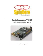 Preview for 1 page of SpinCore Technologies RadioProcessor USB Operation Manual