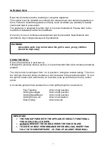 Preview for 4 page of spinflo COUNTRY LEISURE PRIMA 600EL User And Installation Instructions Manual