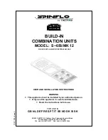 Предварительный просмотр 1 страницы spinflo S-656/MK 12 series User And Installation Instructions Manual