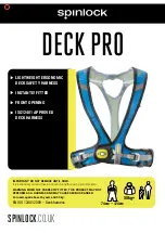 Preview for 1 page of Spinlock DECK PRO Manual