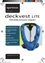 Spinlock Deckvest LITE Manual preview