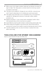 Preview for 7 page of Spinning spinner AERO Owner'S Manual