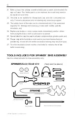 Предварительный просмотр 6 страницы Spinning SPINNER BLADE Owner'S Manual