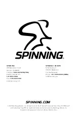 Предварительный просмотр 24 страницы Spinning SPINNER BLADE Owner'S Manual