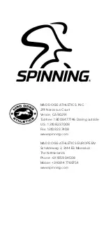 Предварительный просмотр 19 страницы Spinning SPINPower Studio Crank Owner'S Manual