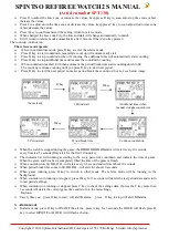 Preview for 3 page of Spintso REFEREE WATCH 2S Manual