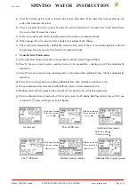 Preview for 3 page of Spintso WATCH Series Instructions Manual