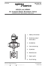 Preview for 1 page of Spirax Sarco ABV21i Installation And Maintenance Instructions Manual