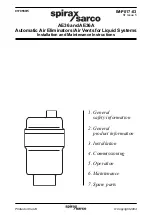 Preview for 1 page of Spirax Sarco AE36 Installation And Maintenance Instructions Manual